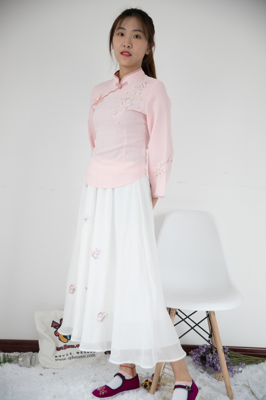 物恋传媒 - NO.385期 《elise》 汉服，布鞋，棉袜，裸足