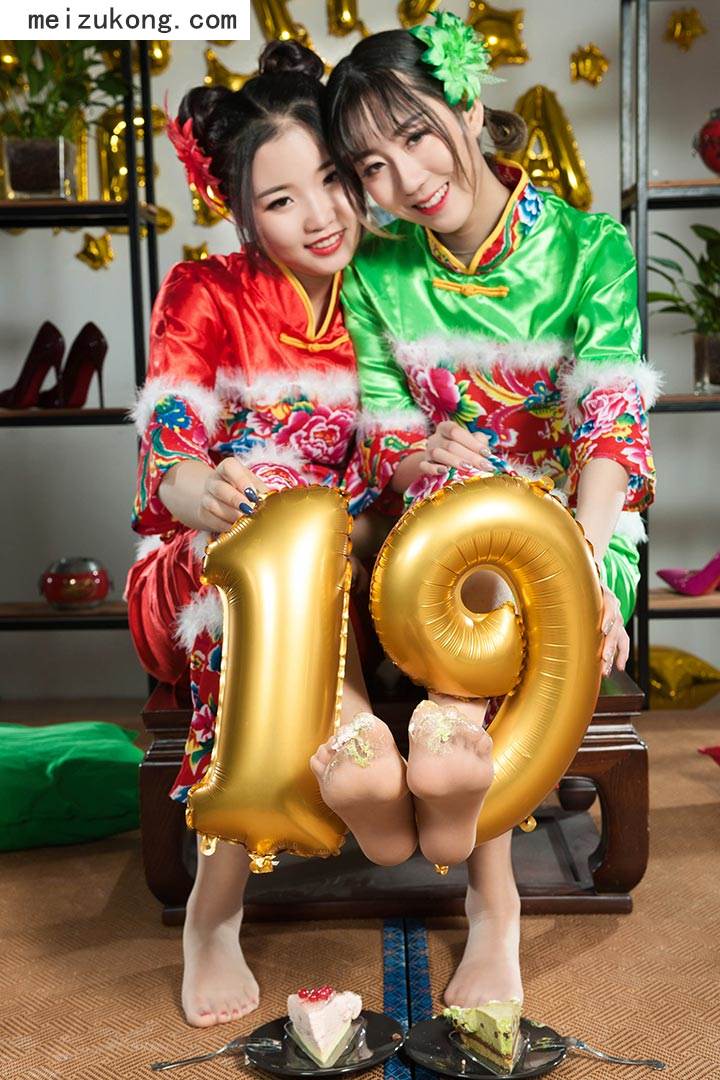 Ligui丽柜 - 2018.12.31 精品图集 [双生花] の玉脂迎新 鱼妹&媛媛 [77p-60M]