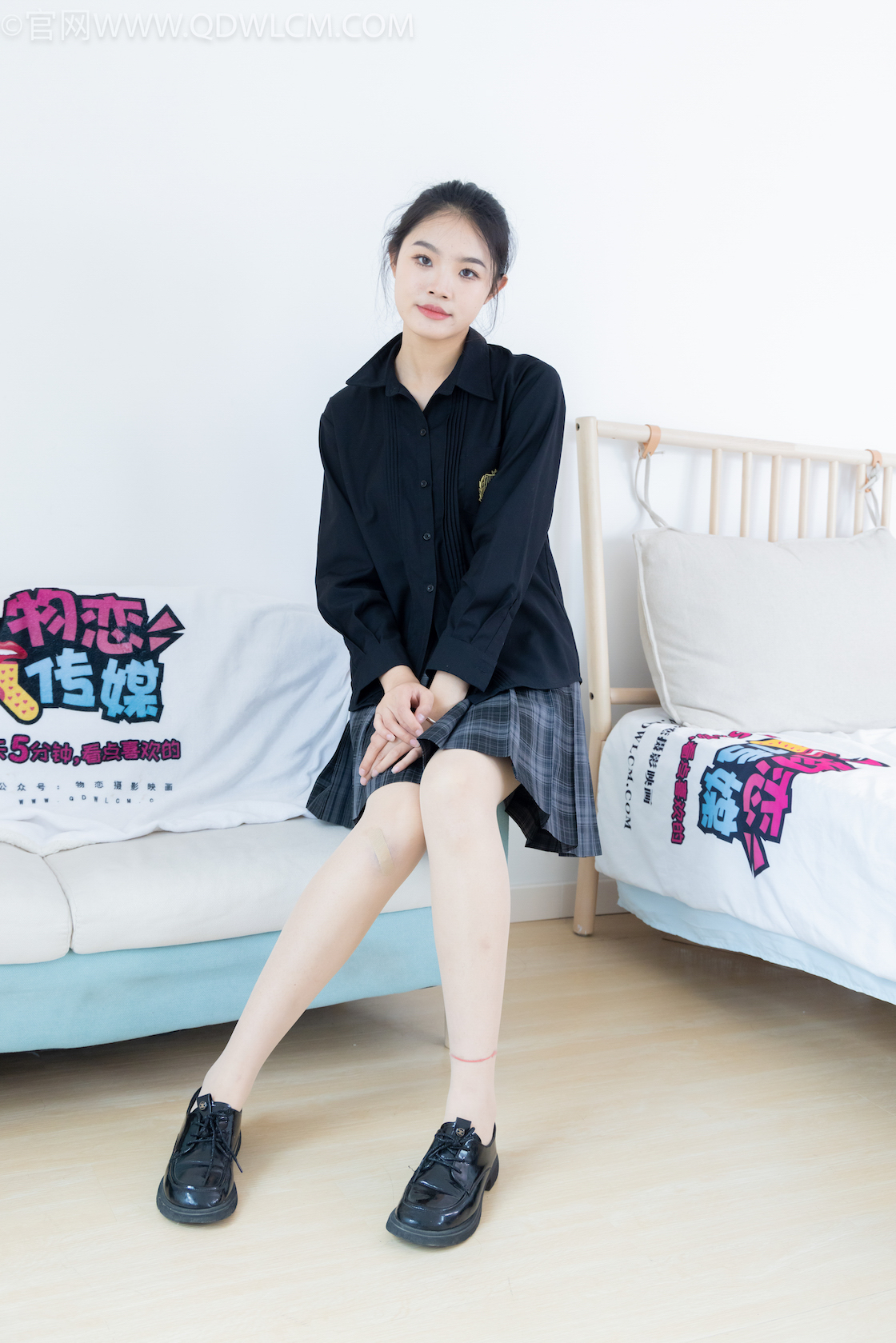 资讯|物恋传媒 &#8211; NO.2015期 《晴晴》 皮鞋，肉丝[脚尖加固款]，jk制服