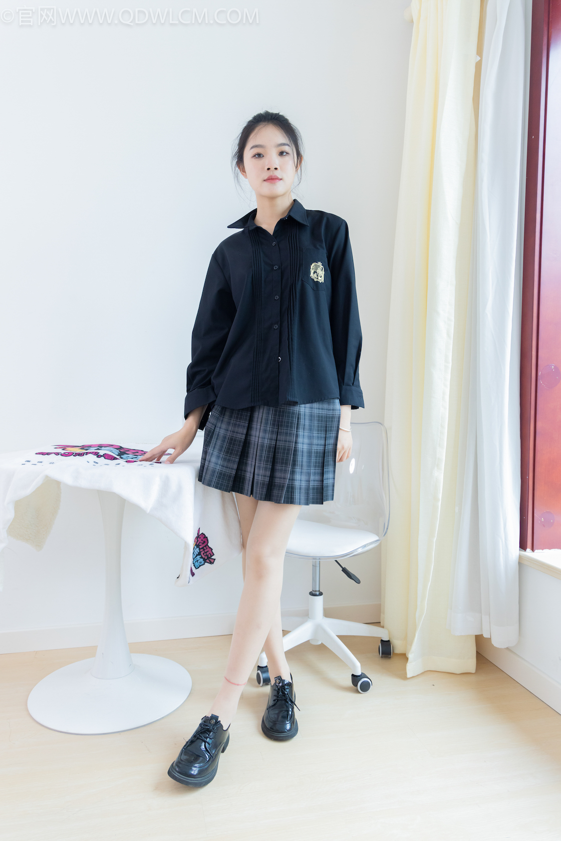 资讯|物恋传媒 &#8211; NO.2015期 《晴晴》 皮鞋，肉丝[脚尖加固款]，jk制服