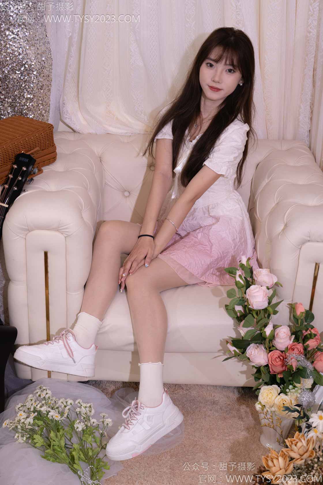 资讯|甜予摄影 &#8211; NO.177期 《璇璇》 板鞋，白棉袜，薄肉丝[脚尖加固]