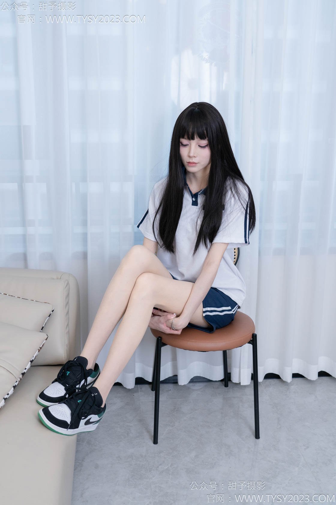 甜予摄影 - NO.176期 《珞珞》 板鞋，薄肉丝[脚尖加固]