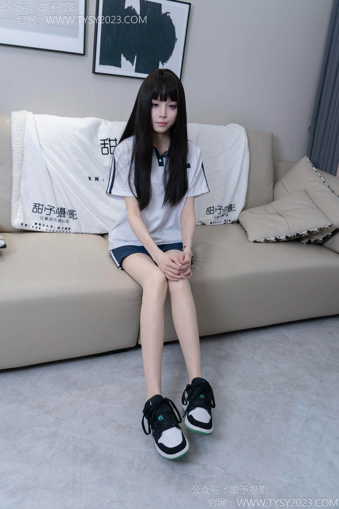 甜予摄影 - NO.176期 《珞珞》 板鞋，薄肉丝[脚尖加固]