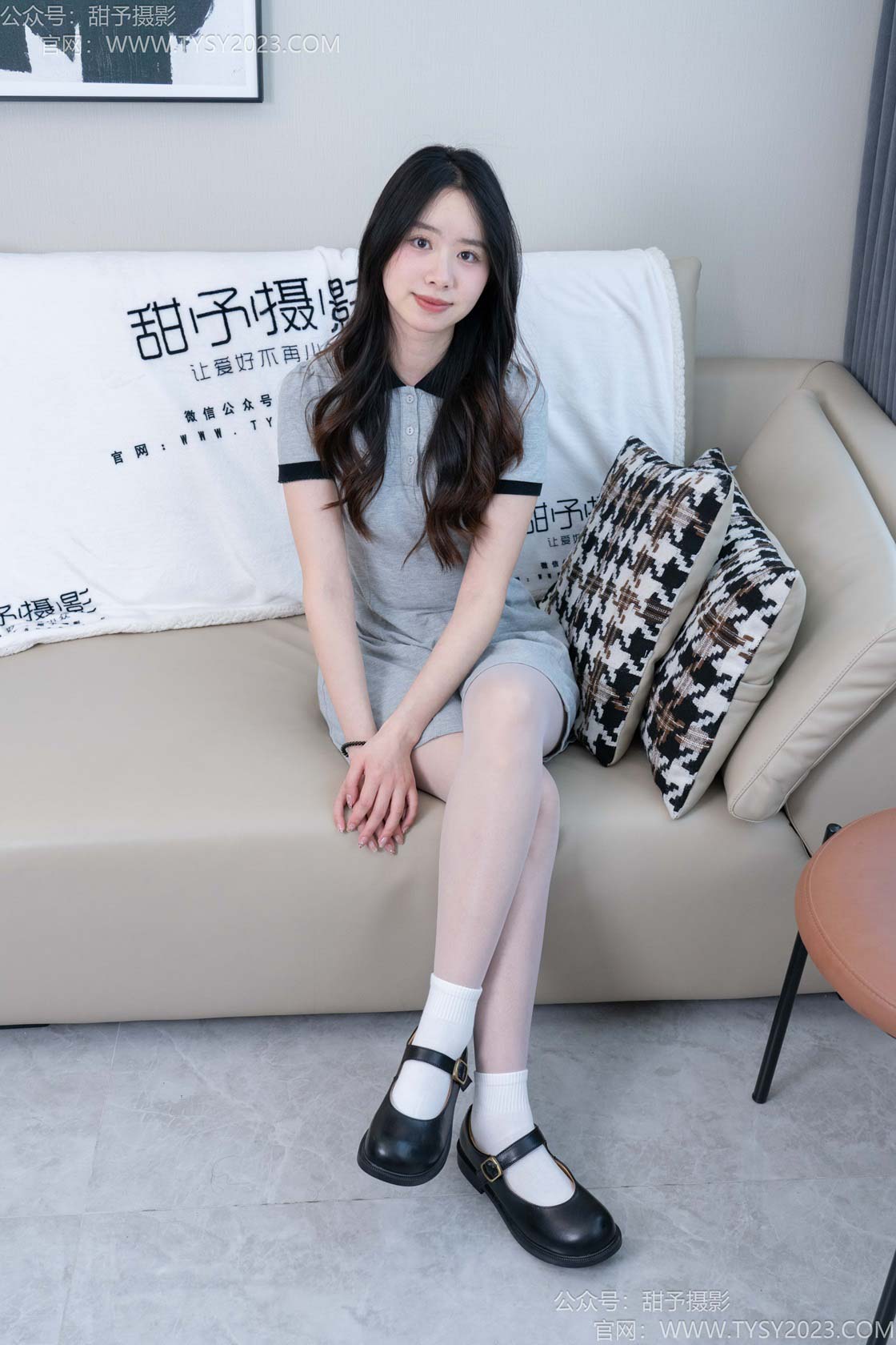甜予摄影 - NO.212期 《知知》 平底鞋，白棉袜，白丝[脚尖加固]