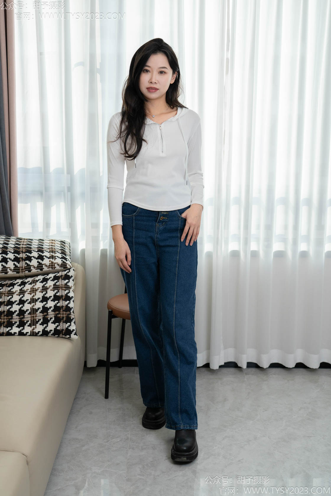 资讯|甜予摄影 &#8211; NO.237期 《梦梦》 靴子 ，白棉袜， 薄肉丝[脚尖加固]