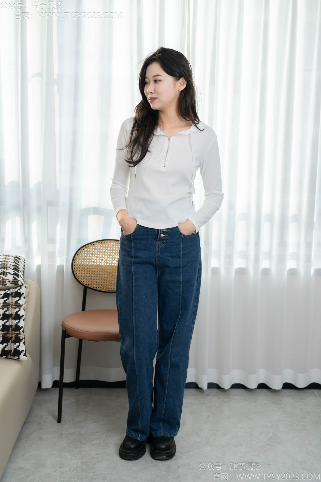 资讯|甜予摄影 &#8211; NO.237期 《梦梦》 靴子 ，白棉袜， 薄肉丝[脚尖加固]