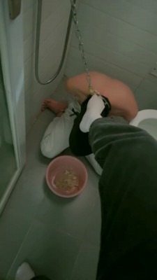 直播视频 《婉欣》囚禁狗奴在厕所/喂食《双视角版》 [48分56秒]
