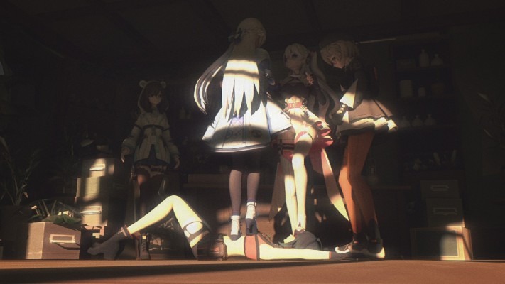 漫画 3D女女踩踏 美少女厚靴踩踏调教 C008 [30分19秒]