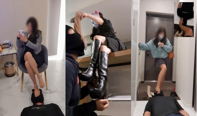 日韩调教 42部韩国19岁学生主智旻女王重度原味臭丝袜脚棉袜臭汗脚闻舔脚调教搬站合集！ [48分56秒]