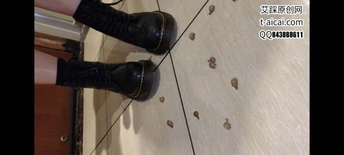 资讯|crush 纯儿马丁靴运动鞋踩蜗牛 [22分54秒]