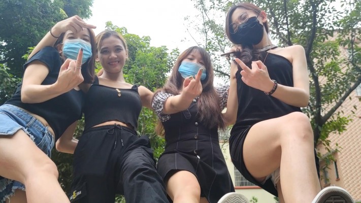 鱼爹归宿 江门4位女神户外踩馒头给镜头前的各位粉丝品尝 [9分43秒]