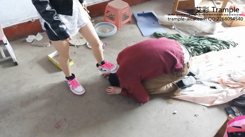 女王女主 圣水淋头尿高跟喂狗AJ鞋暴力踢打辱骂高跟抽狗 [27分41秒]