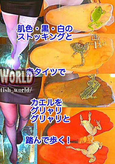 crush SS-104 月目大人穿着肉色、黑色、红色、白色丝袜踩青蛙！她还踩蟋蟀！ [10分14秒]