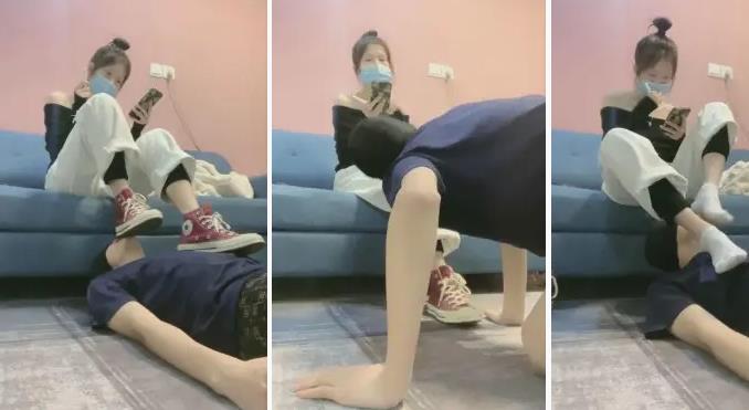 女王女主 《希希》帆布鞋白袜高跟伺候 [17分26秒]