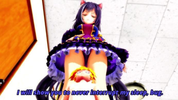 动漫 giantess猫娘粉碎入侵者 [21分24秒]
