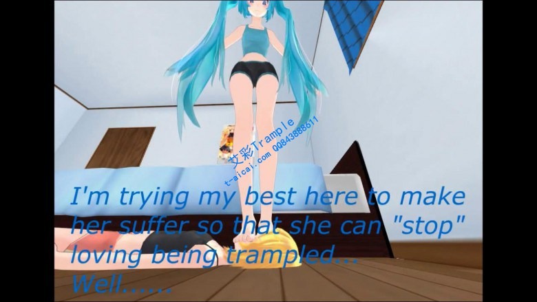 动漫 MMD动漫踩踏系列初音踩踏女毯子 [48分56秒]