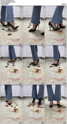 资讯|crush 《CactusHeelStudio》宝儿性感12cm红底黑高牛仔裤踩小龙虾| [9分14秒]