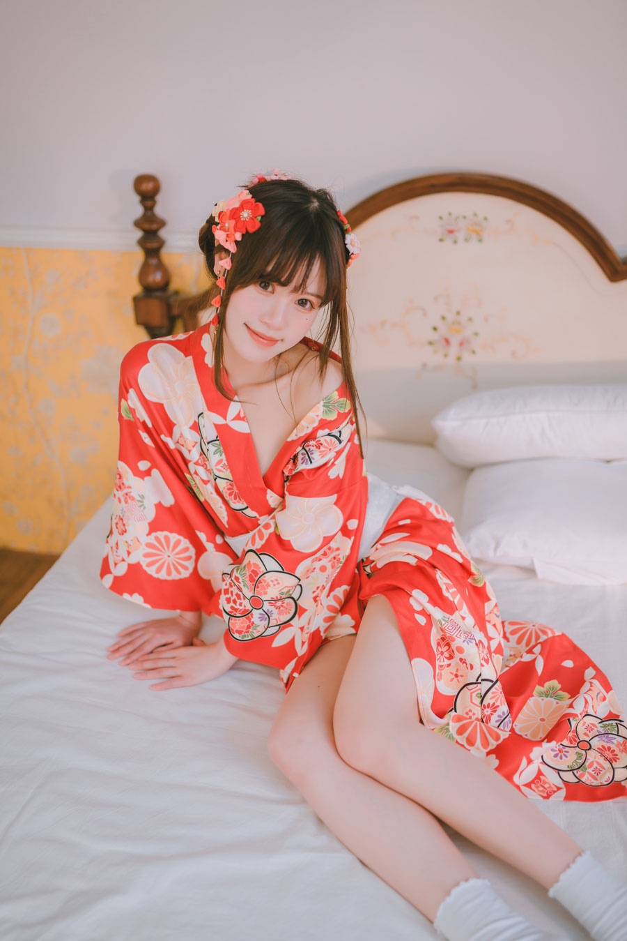 千反田鹿子-日常 浴衣室内