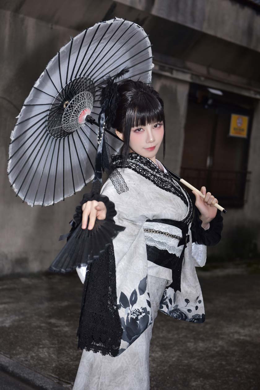 【网盘】水淼Aqua-Black Lace Kimono