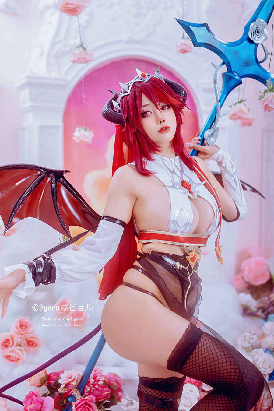 【网盘】日本COSER  Byoru - Rosaria Succubus (Genshin Impact)