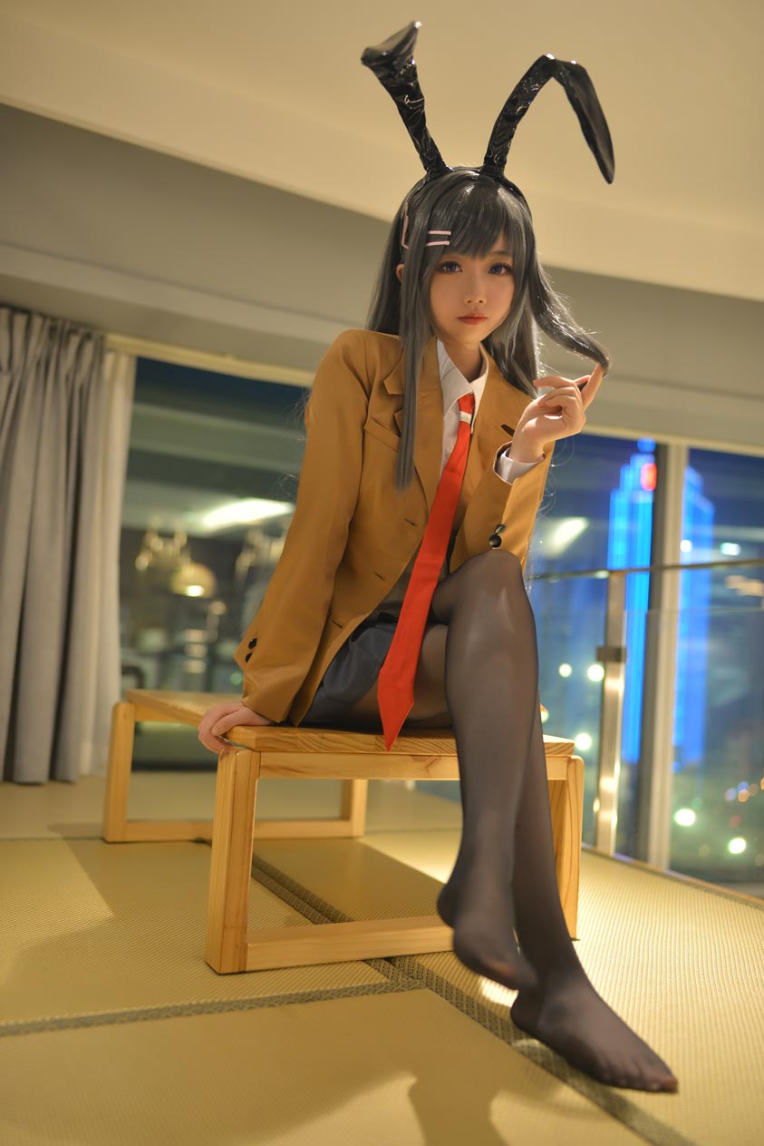 雪琪SAMA 麻衣制服兔女郎