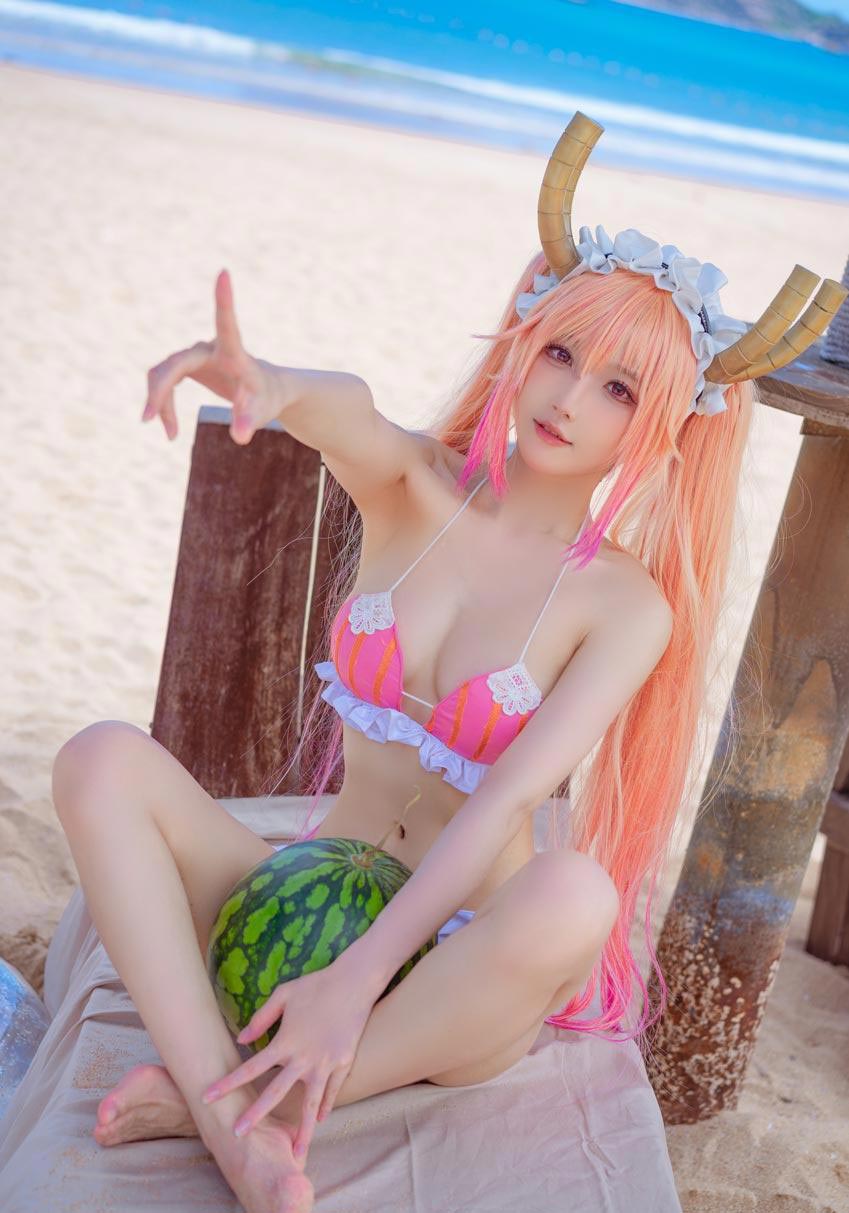 【网盘】阿包也是兔娘 10月舰长图 龙女仆泳装