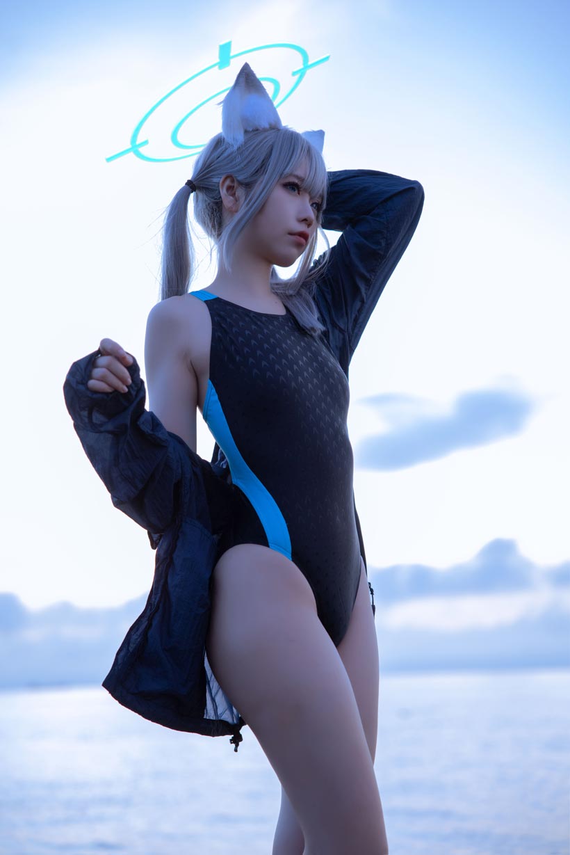 G44不会受伤 碧蓝档案 砂狼白子泳装