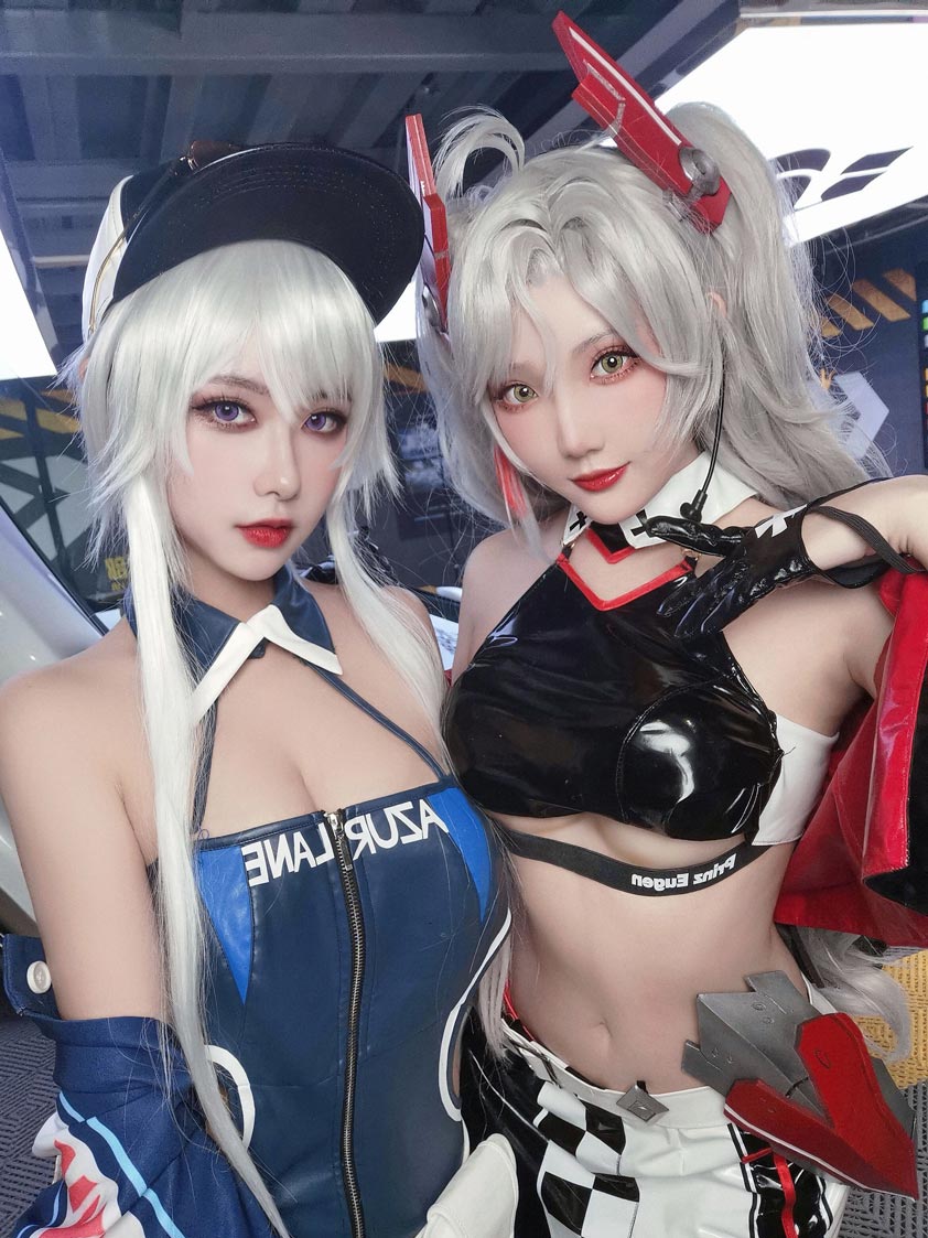 【网盘】Momoko葵葵&瓜希酱-碧蓝航线 欧根赛车女郎