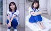 【网盘】[袜啵啵]NO.022小甜豆-校服、贝壳头、白棉袜、肉丝