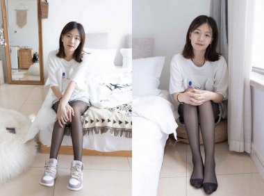 【网盘】[袜啵啵]233期 小甜豆-板鞋、黑丝