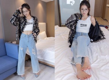 【网盘】[袜啵啵]237期 小沫-高跟鞋、皮鞋、肉丝、裸足、裤里丝