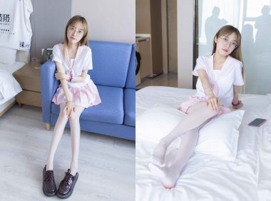 【网盘】[袜啵啵]238期 稚予-皮鞋、白丝、jk制服