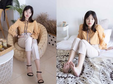 【网盘】[袜啵啵]240期 小甜豆-三双高跟鞋、肉丝、裸足