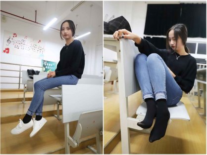 【网盘】[大西瓜爱牙膏]12月活动模特三 黑裤袜