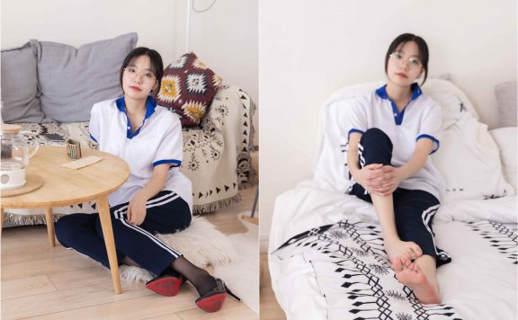 【网盘】[袜啵啵]135期 小甜豆-高跟鞋、黑丝、裸足