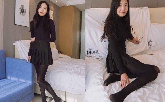 【网盘】[袜啵啵]184期 小甜豆-黑皮鞋、厚黑丝