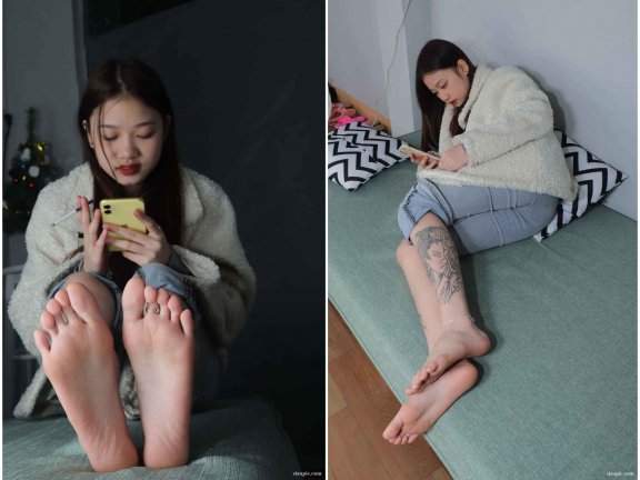 【网盘】[Pary学生模拍]047 大美女婉华再次展示39码超白大美脚