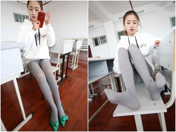 【网盘】[大西瓜爱牙膏]模特1 灰丝热