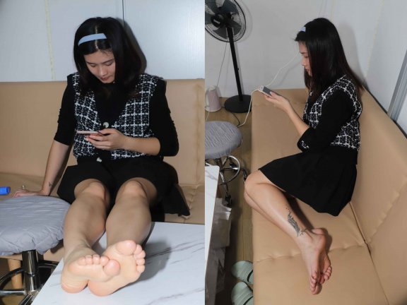 【网盘】[Pary学生模拍]058 新模静儿为美脚做完保养后再来拍照