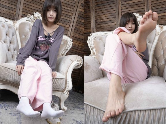 【网盘】[Sexy Asian Girls Feet] No.043-倩倩展示她的原味白棉袜裸足