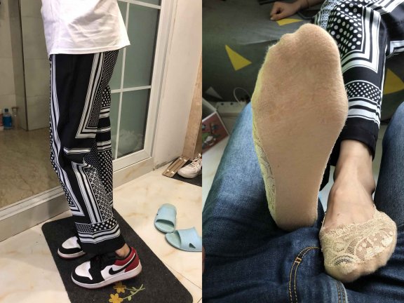 【网盘】约来附近的大学生脱她的AJ板鞋玩舔船袜裸足