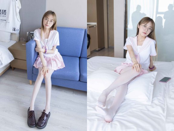 【网盘】[袜啵啵]238期 稚予-皮鞋、白丝、jk制服