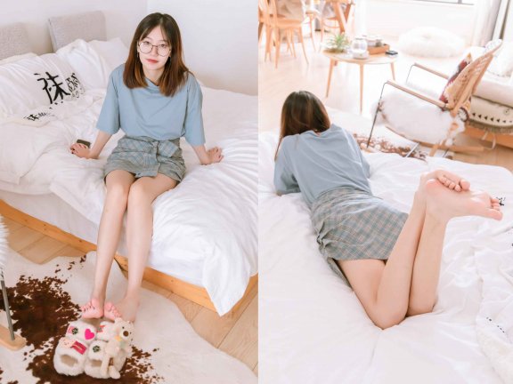 【网盘】[袜啵啵]239期 小甜豆-棉拖鞋、灰丝、裸足