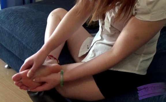 【网盘】玥玥过膝黑色高筒靴扭伤按摩