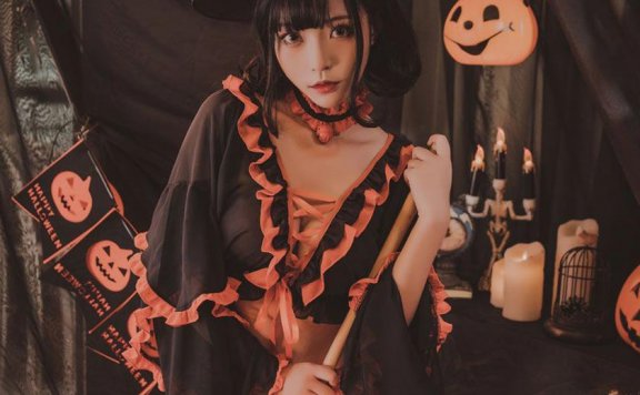 【网盘】白易子教主 万圣节魔女_爱秀套图