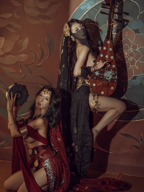 【网盘】云溪溪 奶桃 双人古风_爱秀套图