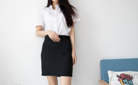 资讯|物恋传媒 – NO.885期 《小茶》 平底鞋,OL制服,肉丝