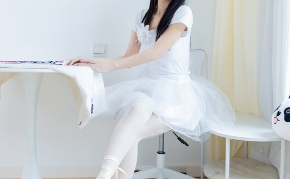 资讯|物恋传媒 – NO.1987期 《菜菜》 芭蕾鞋，白丝[脚尖透明款]，芭蕾风，物恋传媒摄影作品，物恋摄影映画摄影作品