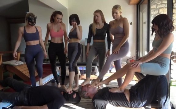 资讯|欧美调教 6位顶流网红女王健身现场原味汗脚群踩！现脱臭鞋臭袜子除臭！浓郁酸臭脚汗味 [48分56秒]