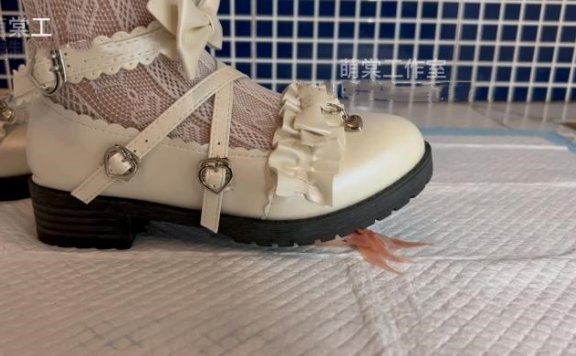 资讯|crush 萌棠工作室 萌棠主白色蕾丝袜LO鞋踩金鱼乌龟 [10分31秒]
